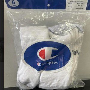 COPY - Champion® Men's White Ankle socks. 6 Pair …